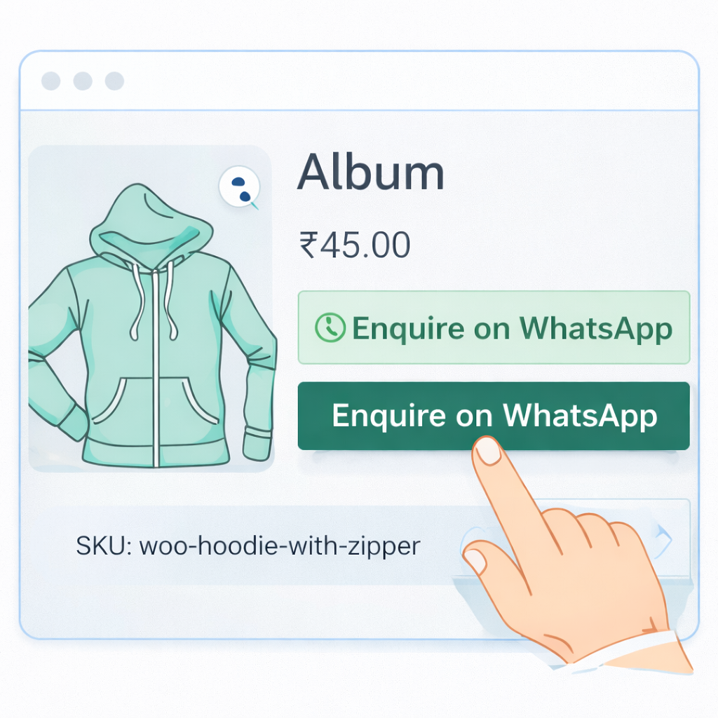 WhatsApp Button on WooCommerce Product Page